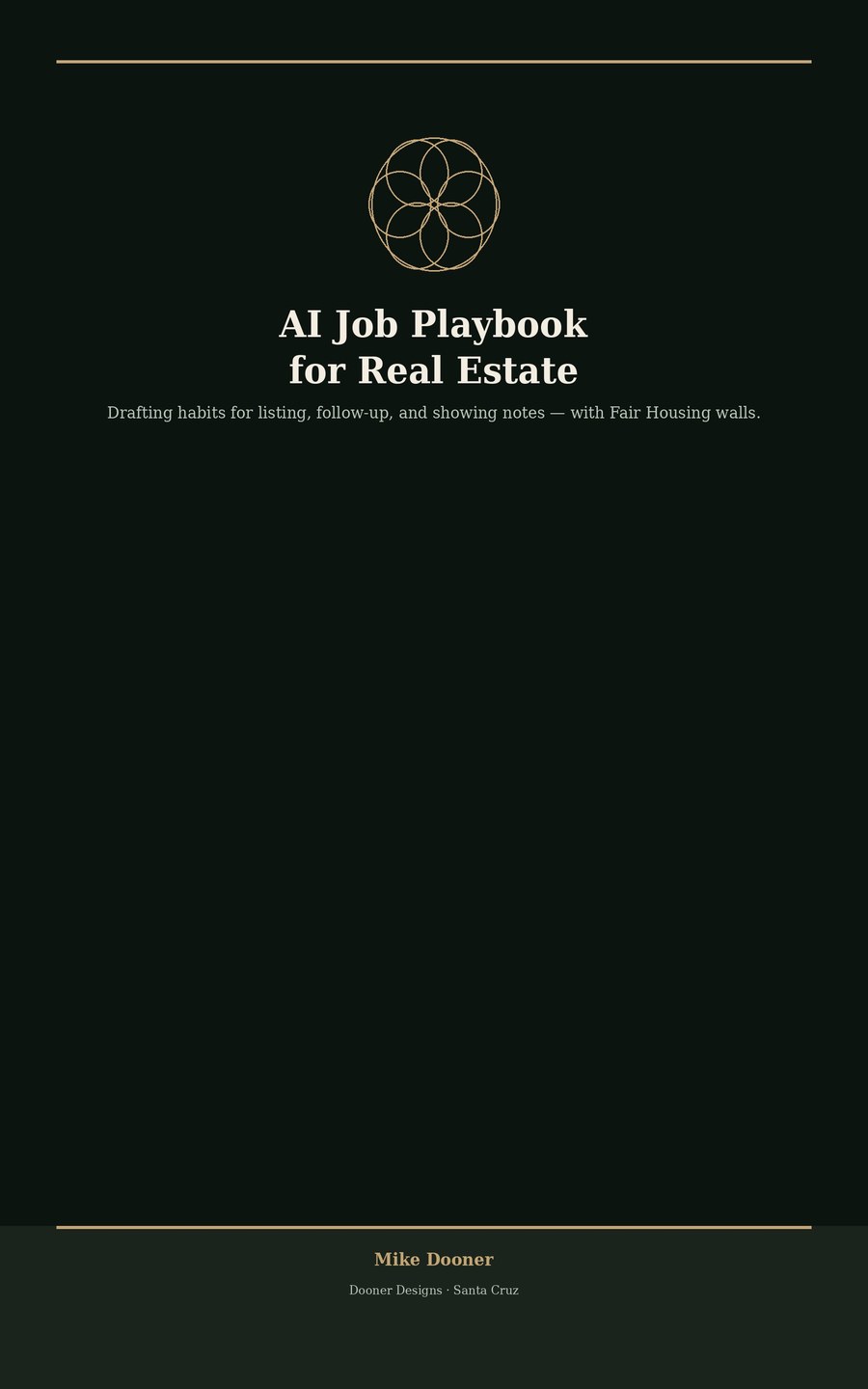 AI Job Playbook for Real Estate cover